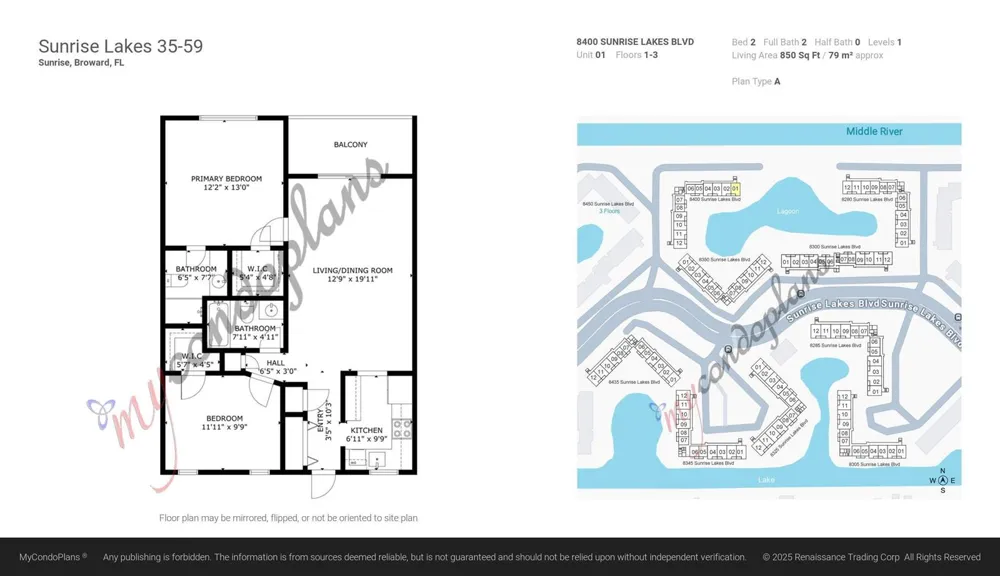 8400 Sunrise Lakes Boulevard #Unit 101 Sunrise, FL 33322
