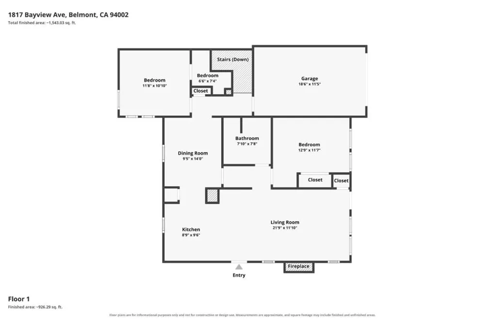 1817 Bayview Avenue Belmont, CA 94002