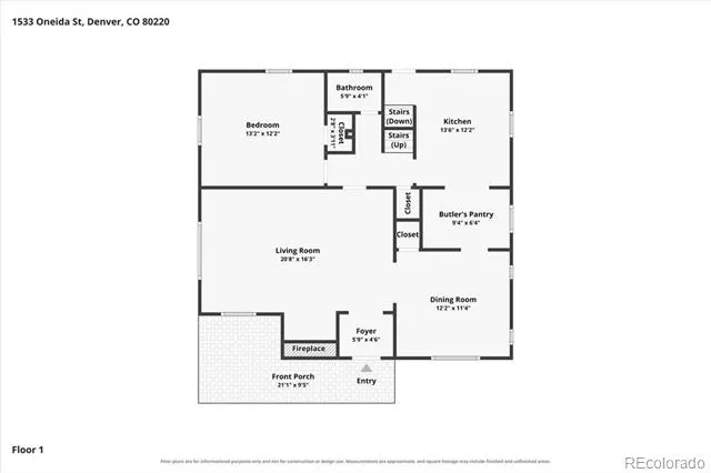 1533 Oneida Street Denver, CO 80220