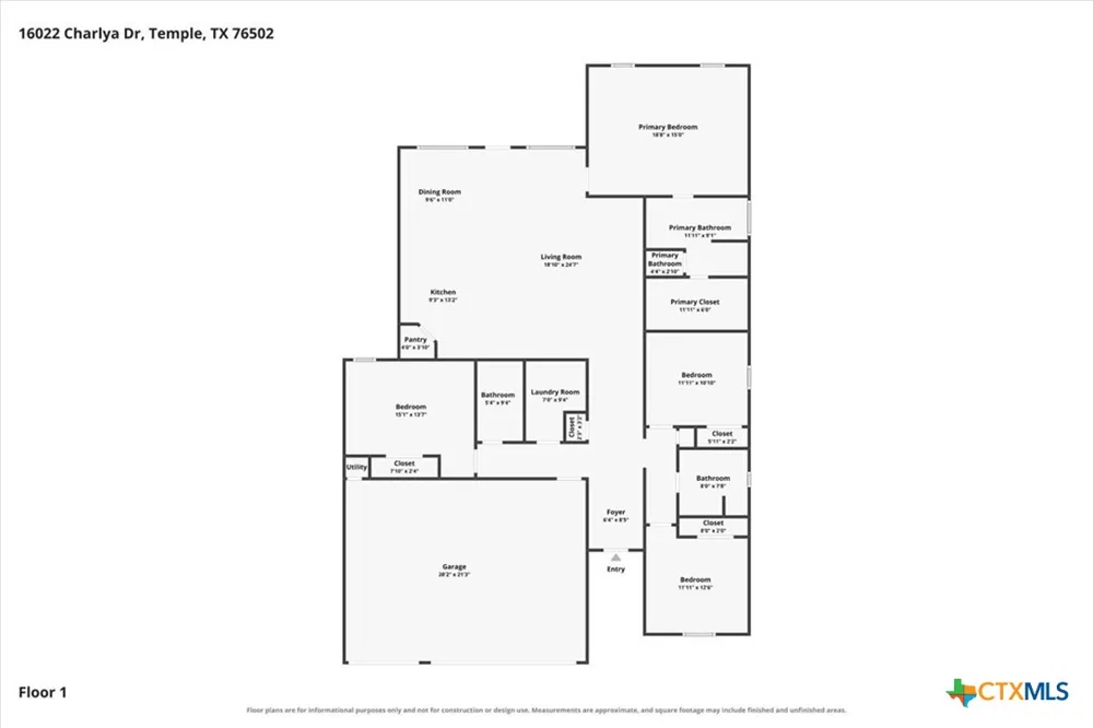 16022 Charlya Drive Temple, TX 76502