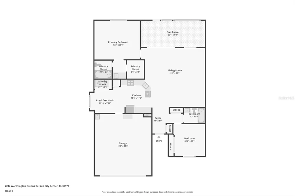 2247 WORTHINGTON GREENS DRIVE Sun City Center, FL 33573