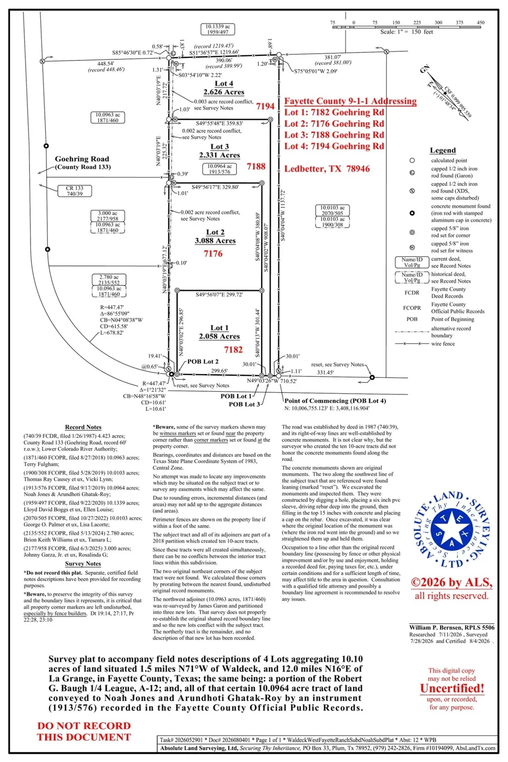 7188 Goehring Road Ledbetter, TX 78946
