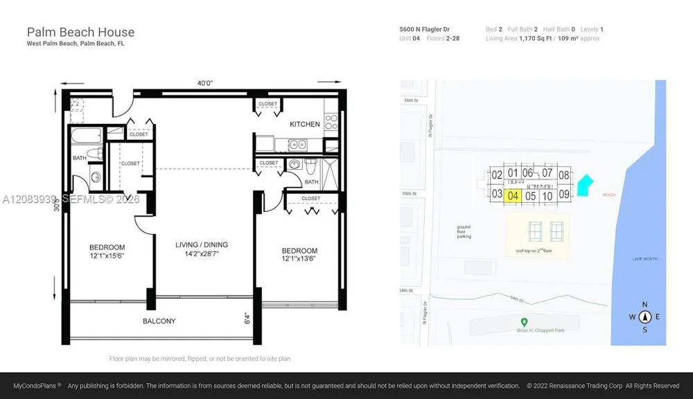 5600 Flagler Dr #1502 West Palm Beach, FL 33407