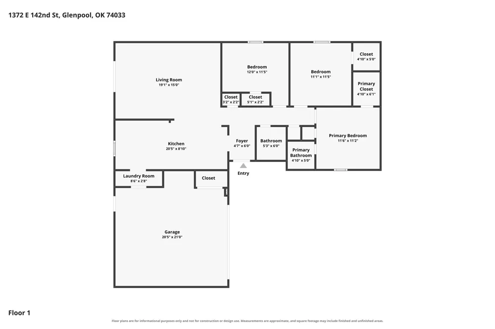 1372 E 142nd Street Glenpool, OK 74033