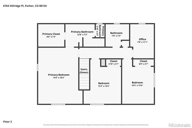 6764 Hillridge Place Parker, CO 80134