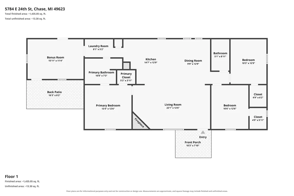 5784 E 24th Street Chase, MI 49623