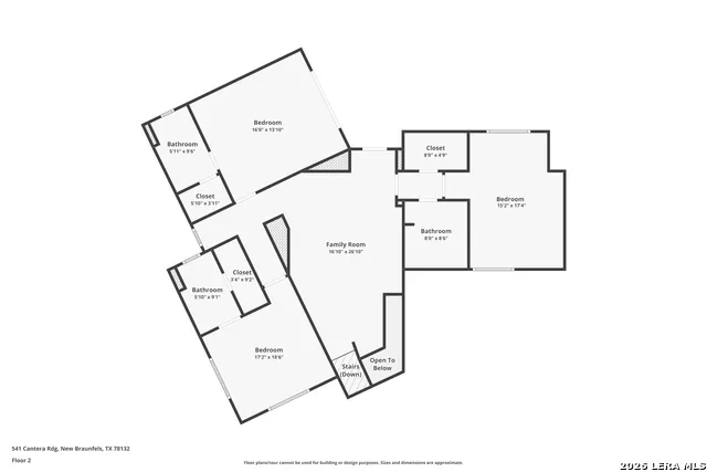 541 CANTERA RIDGE New Braunfels, TX 78132
