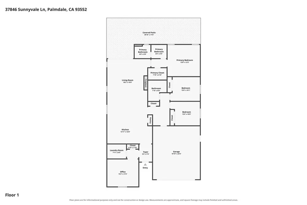 37846 Sunnyvale Lane Palmdale, CA 93552