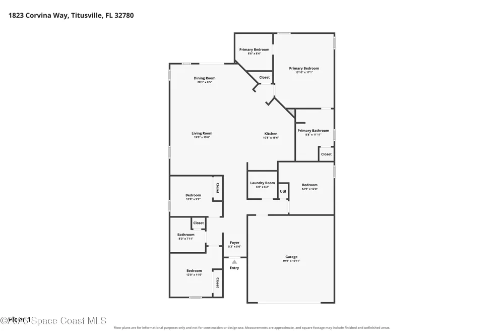 1823 Corvina Way Titusville, FL 32780