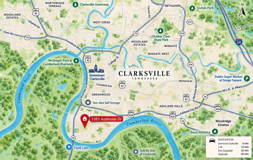 1383 Ambleside Dr Clarksville, TN 37040