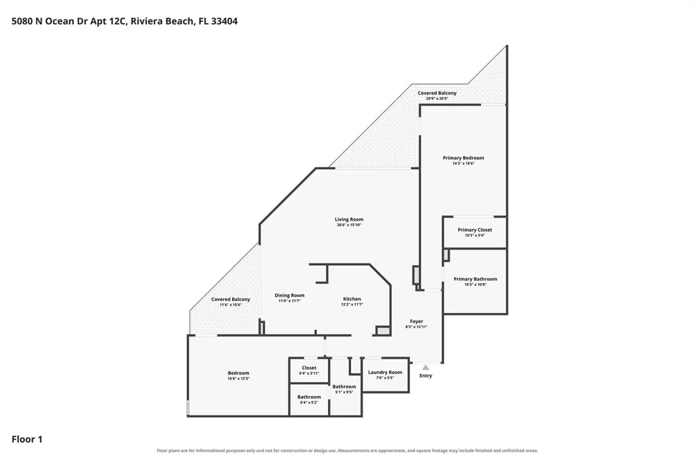 5080 OCEAN DRIVE #12C Singer Island, FL 33404