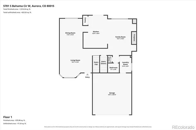 5781 S Bahama Circle Aurora, CO 80015