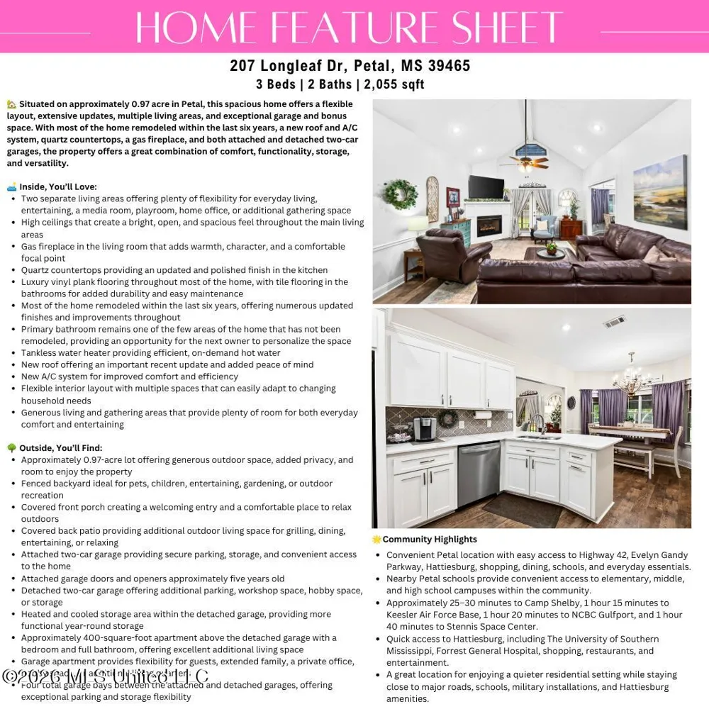 207 Longleaf Drive Petal, MS 39465