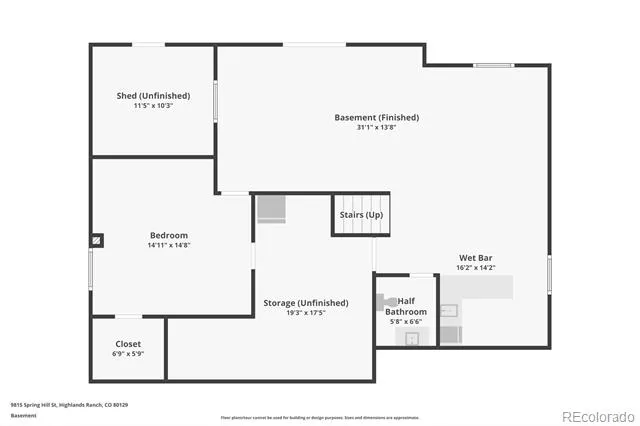 9815 Spring Hill Street Highlands Ranch, CO 80129