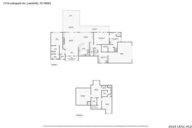 1114 Lakepark Dr Lakehills, TX 78063
