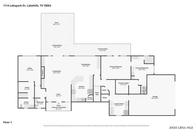 1114 Lakepark Dr Lakehills, TX 78063
