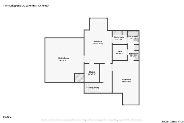 1114 Lakepark Dr Lakehills, TX 78063