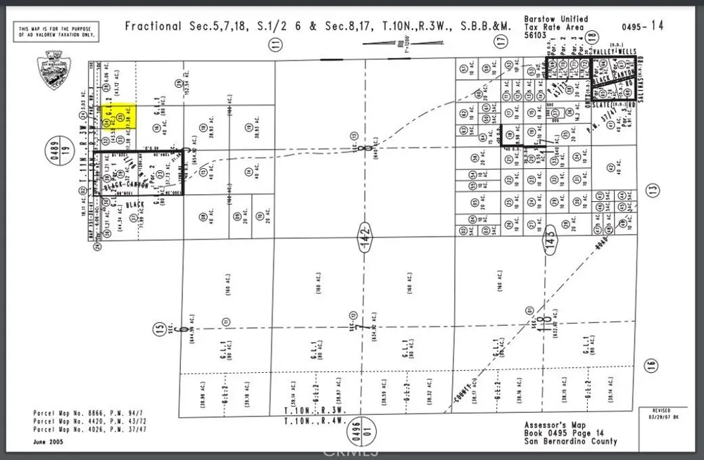 Holstead Parcel #0495-142-35 Road Hinkley, CA 92347