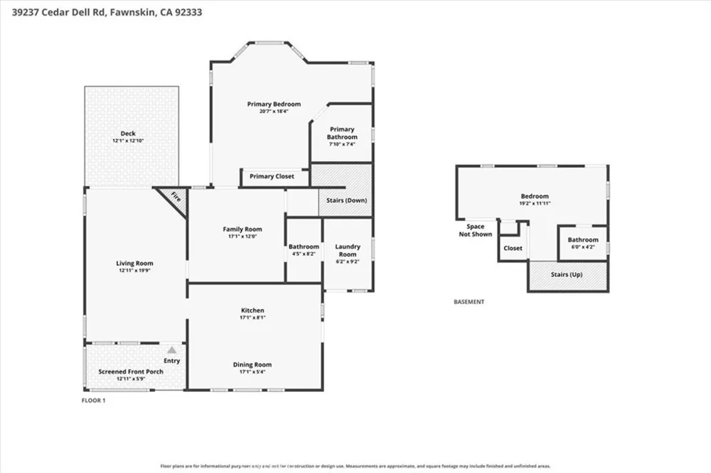39237 Cedar Dell Fawnskin, CA 92333