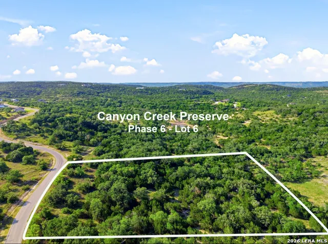 LOT 6 Canyon Creek Preserve Phase #6 Helotes, TX 78023
