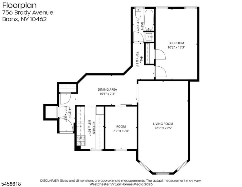 756 Brady #609 Unit 609 New York, NJ 10462