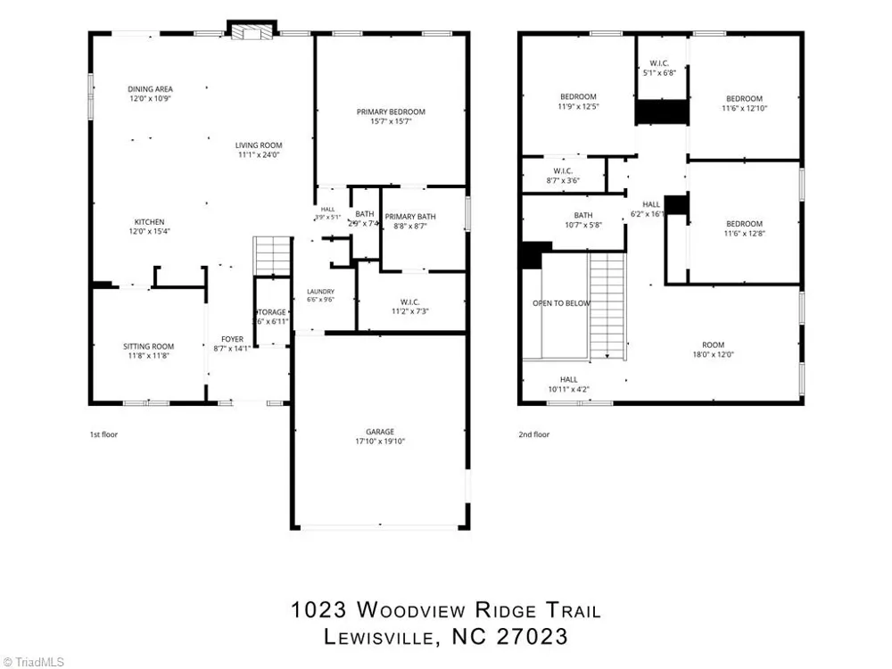 1023 Woodview Ridge Trail Lewisville, NC 27023