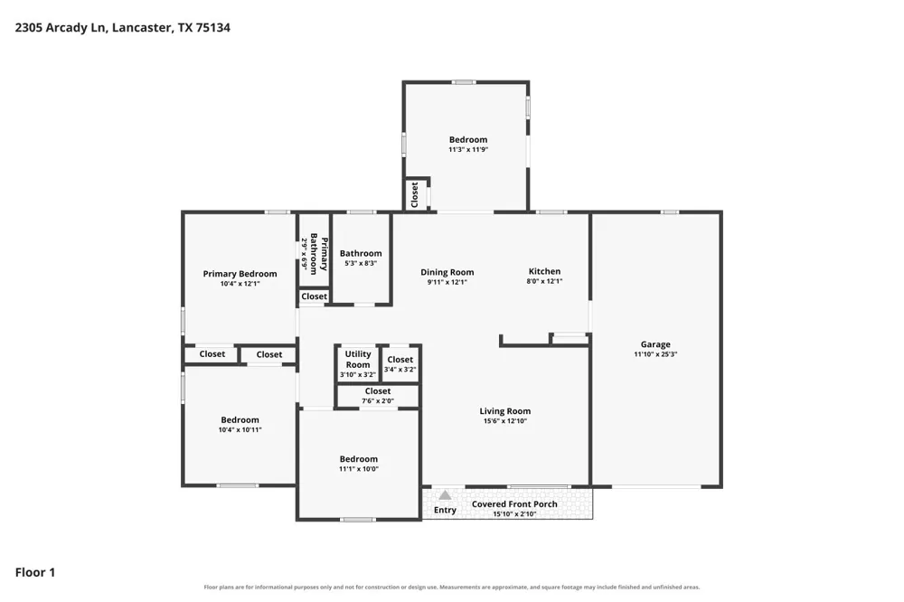 2305 Arcady Lane Lancaster, TX 75134