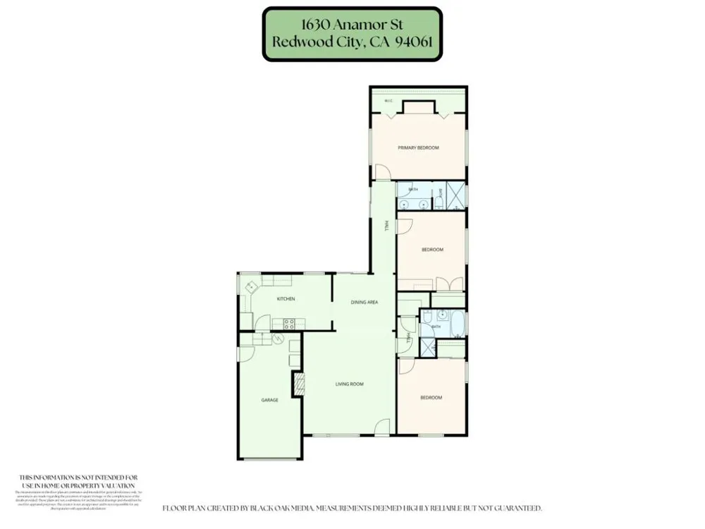 1630 Anamor Street Redwood City, CA 94061