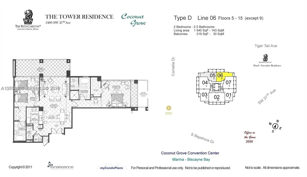 3400 SW 27th Ave #806 Miami, FL 33133