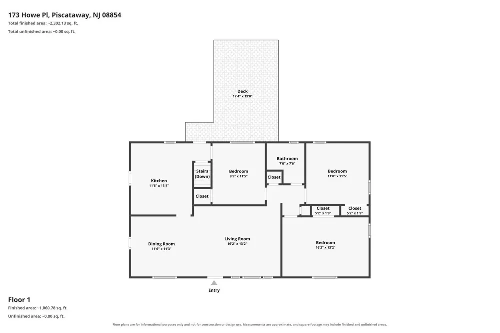 173 Howe Place Piscataway, NJ 08854
