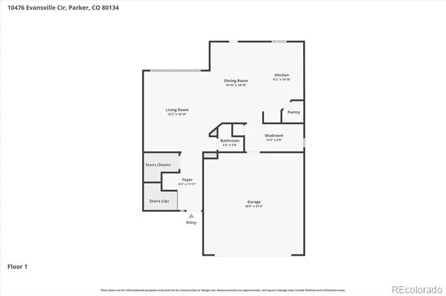 10476 Evansville Circle Parker, CO 80134