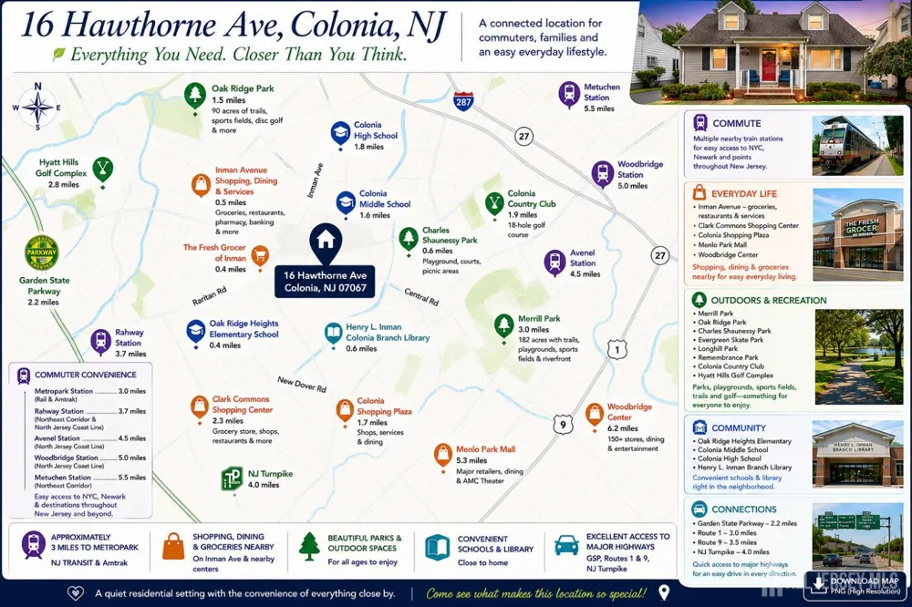 16 Hawthorne Avenue #16 Colonia, NJ 07067