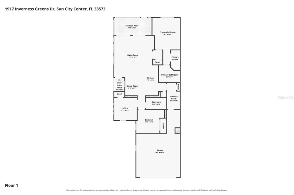 1917 INVERNESS GREENS DRIVE Sun City Center, FL 33573