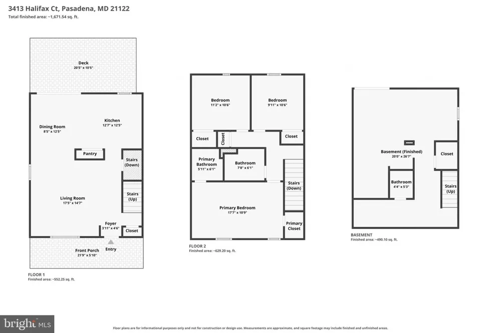 3413 HALIFAX COURT Pasadena, MD 21122