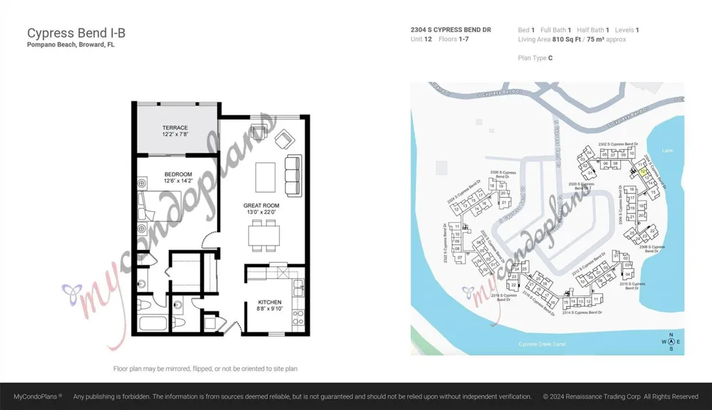 2304 S CYPRESS BEND DRIVE #512 Pompano Beach, FL 33069