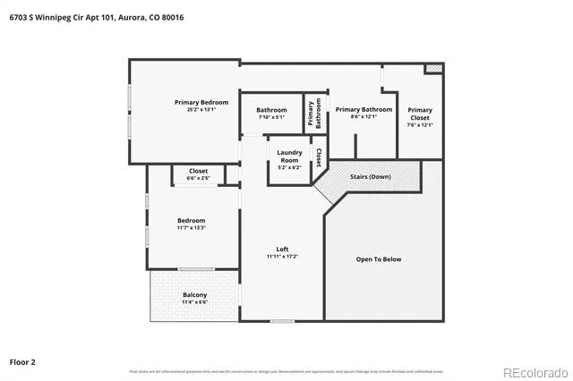 6703 S Winnipeg Circle #101 Aurora, CO 80016
