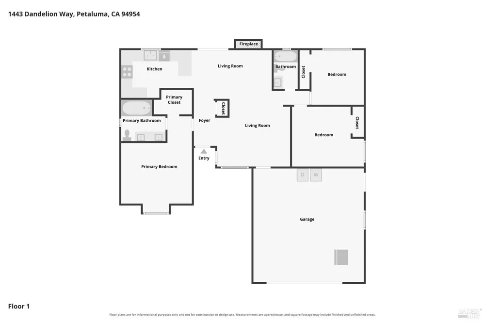 1443 Dandelion Way Petaluma, CA 94954
