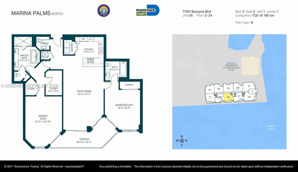 17301 Biscayne Blvd #1105 North Miami Beach, FL 33160