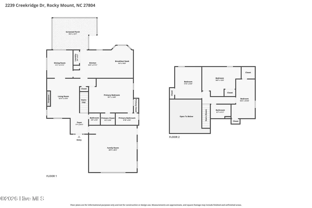 2239 Creekridge Drive Rocky Mount, NC 27804