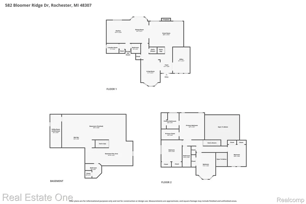 582 Bloomer Ridge Drive Rochester City, MI 48307