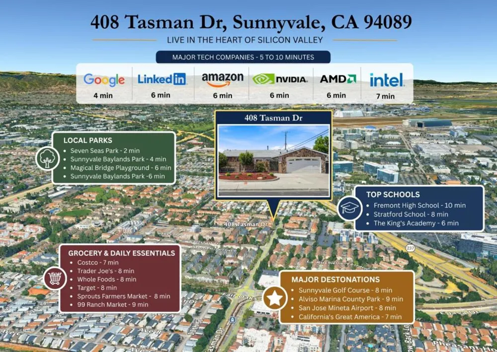 408 Tasman Drive Sunnyvale, CA 94089