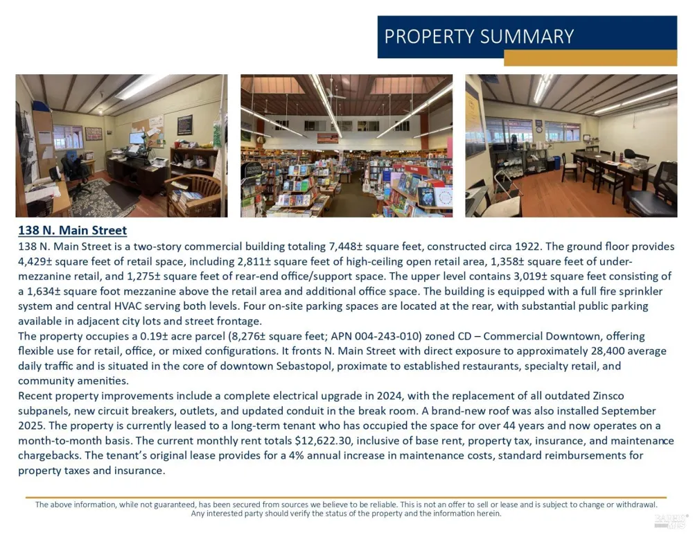 138 Main Street Sebastopol, CA 95472