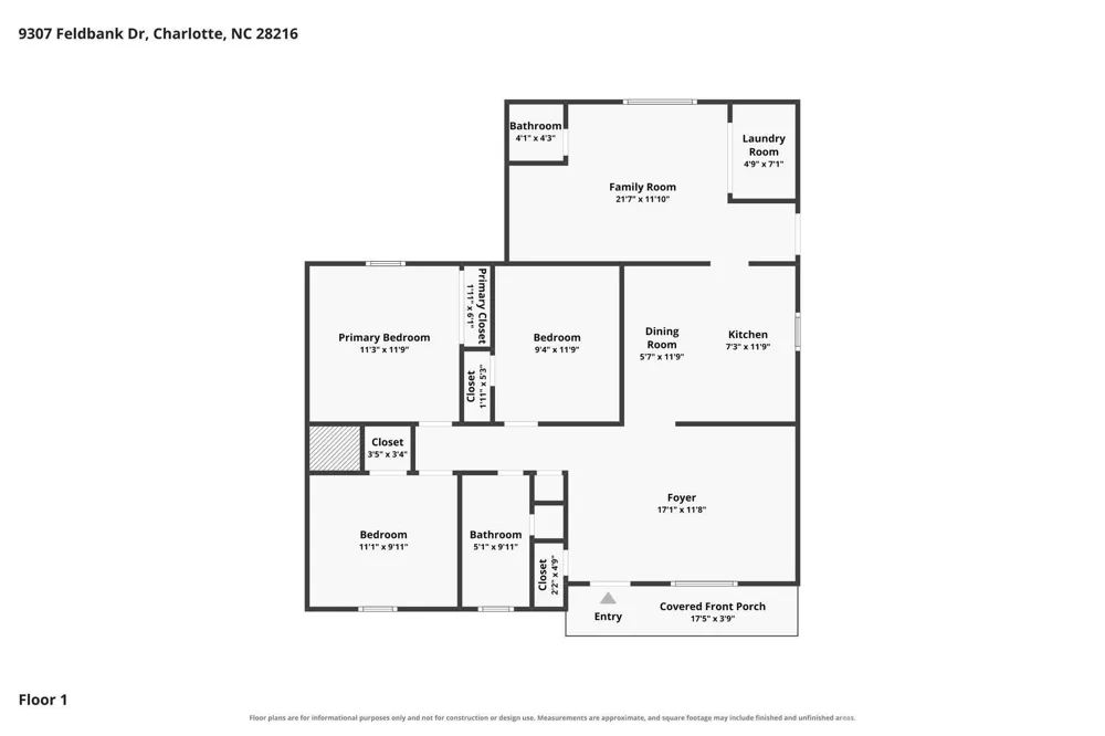 9307 Feldbank Drive Charlotte, NC 28216
