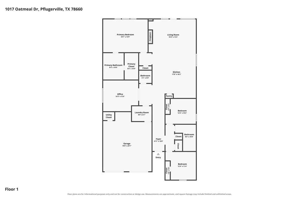 1017 Oatmeal Drive Pflugerville, TX 78660