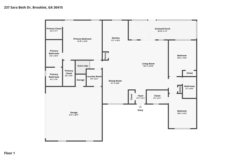 237 Sara Beth Drive Brooklet, GA 30415