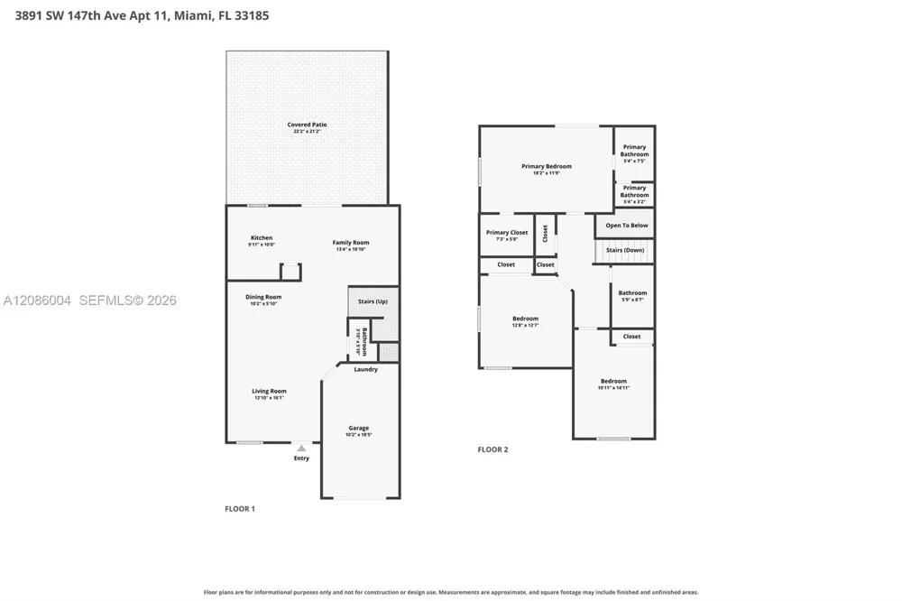 3891 SW 147th Ave #11 Miami, FL 33185