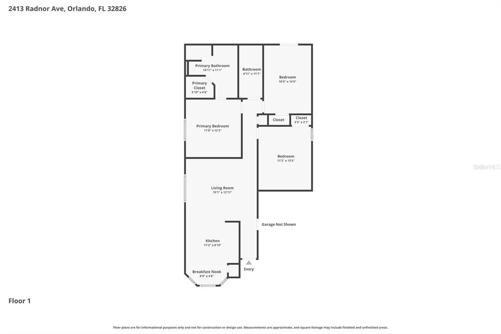 2413 RADNOR AVENUE Orlando, FL 32826