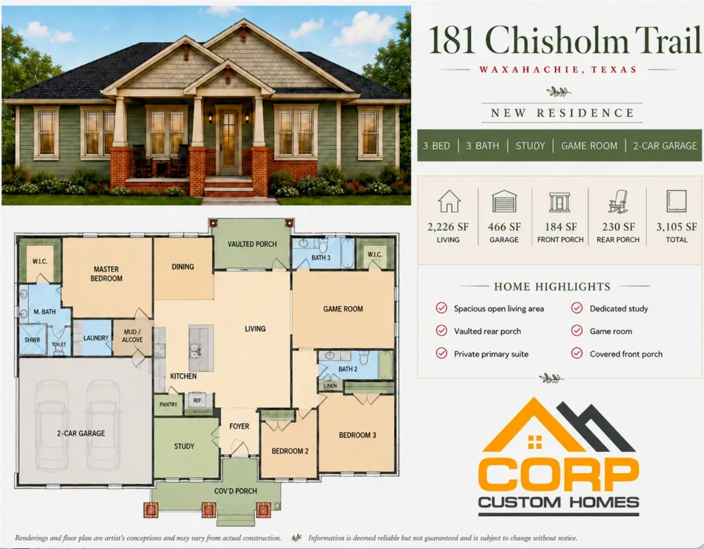 181 CHISOLM TRAIL Waxahachie, TX 75165