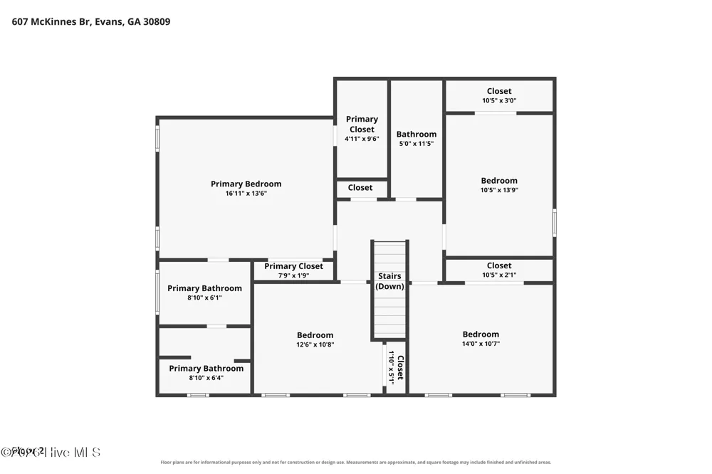 607 Mckinnes Branch Evans, GA 30809