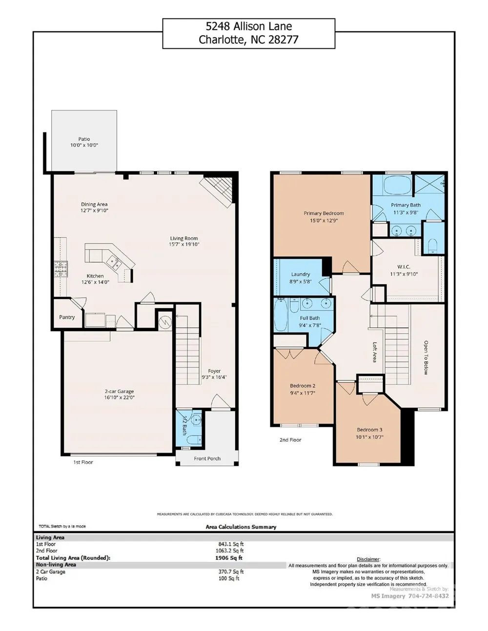 5248 Allison Lane Charlotte, NC 28277